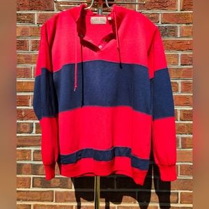 Vintage Alaska Blues Navy And Red Pullover Sweater Size M